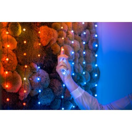 Twinkly - LED RGB Ściemnialny łańcuch bożonarodzeniowy CANDIES 100xLED 8 m USB Wi-Fi