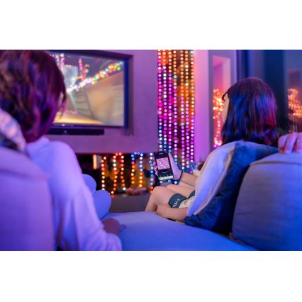 Twinkly - LED RGB Ściemnialny łańcuch bożonarodzeniowy CANDIES 100xLED 8 m USB Wi-Fi