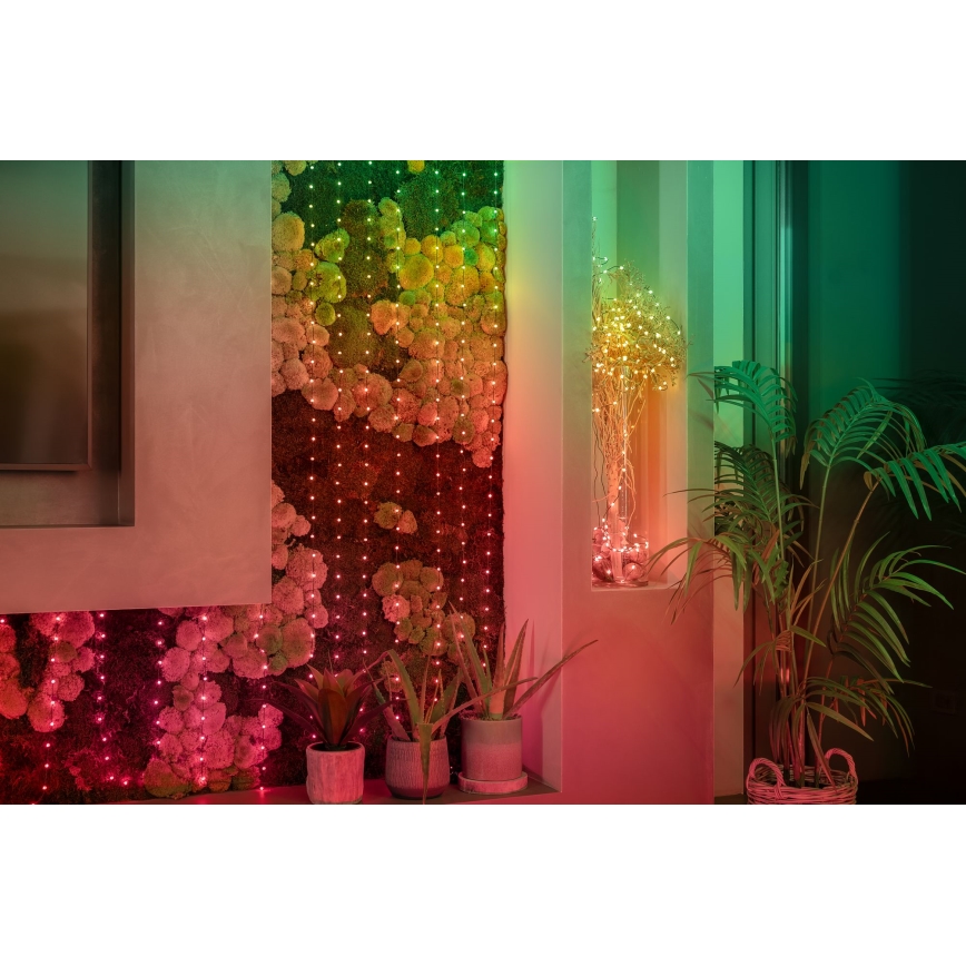 Twinkly - LED RGB Ściemnialny łańcuch bożonarodzeniowy CANDIES 100xLED 8 m USB Wi-Fi