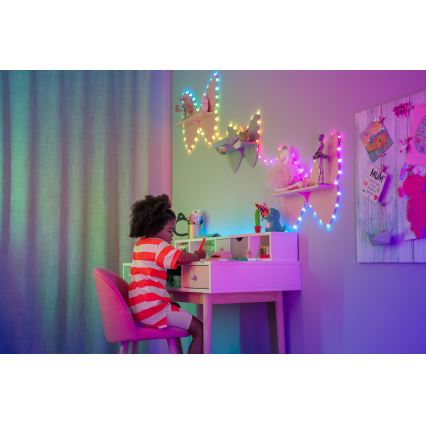 Twinkly - LED RGB ściemnialny łańcuch CANDIES 100 diod LED 8 m USB Wi-Fi