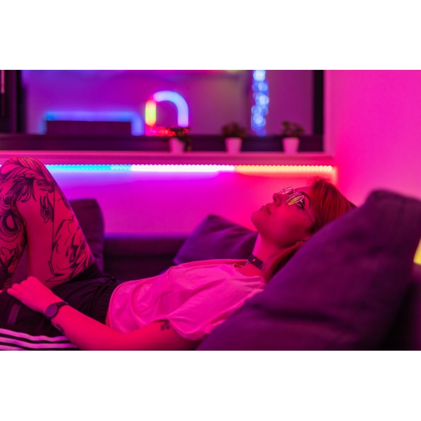 Twinkly - LED RGB Ściemnialna taśma przedłużająca LINE 100xLED 1,5 m Wi-Fi