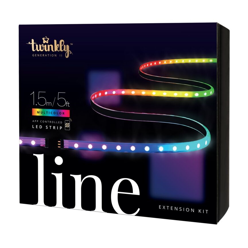 Twinkly - LED RGB Ściemnialna taśma przedłużająca LINE 100xLED 1,5 m Wi-Fi