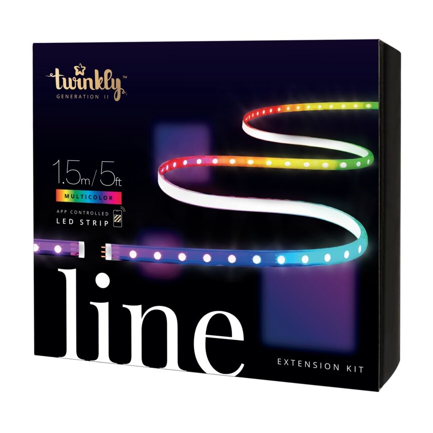 Twinkly - LED RGB Ściemnialna taśma przedłużająca LINE 100xLED 1,5 m Wi-Fi
