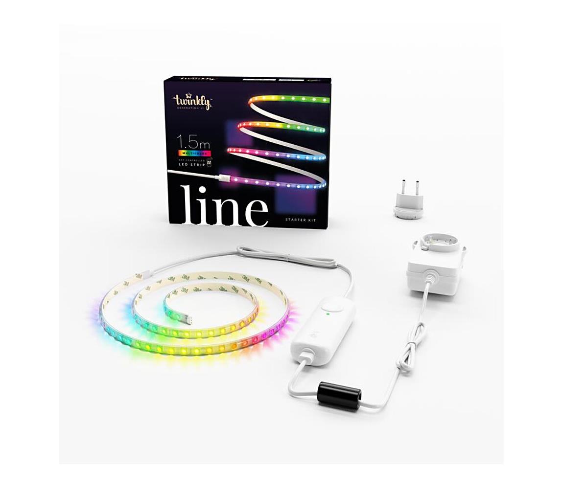 Twinkly TWL100STW-WEU - LED RGB Taśma ściemnialna LINE 100xLED 1,5 m Wi-Fi