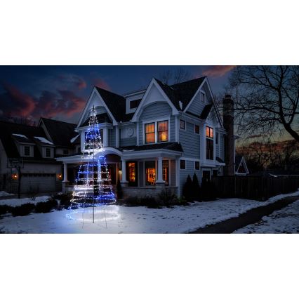 Twinkly - LED RGBW Ściemnialna zewnętrzna choinka świąteczna LIGHT TREE, 1000 diod LED, 6 m, IP44, Wi-Fi