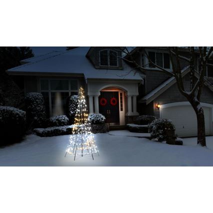 Twinkly - LED RGBW ściemnialna zewnętrzna choinka LIGHT TREE 300xLED 2m IP44 Wi-Fi