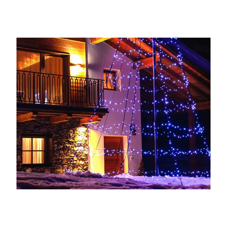 Twinkly - LED RGBW Ściemnialna zewnętrzna choinka bożonarodzeniowa LIGHT TREE 450xLED 3m IP44 Wi-Fi