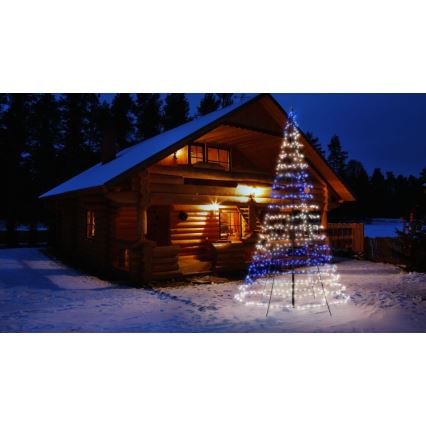 Twinkly - LED RGBW Ściemnialna zewnętrzna choinka bożonarodzeniowa LIGHT TREE 750xLED 4m IP44 Wi-Fi