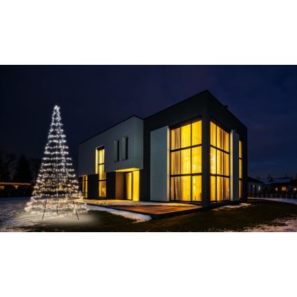 Twinkly - LED RGBW Ściemnialna zewnętrzna choinka bożonarodzeniowa LIGHT TREE 750xLED 4m IP44 Wi-Fi