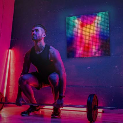 Twinkly - LED RGB Ściemnialny panel SQUARES 64xLED 16x16 cm Wi-Fi