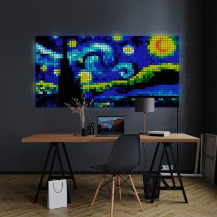 Twinkly - ZESTAW 6xLED RGB Ściemnialny panel SQUARES 64xLED 16x16 cm Wi-Fi