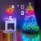 Twinkly - LED RGB Ściemnialny wieniec bożonarodzeniowy PRE-LIT WREATH 50xLED śr. 61cm Wi-Fi