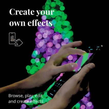Twinkly - LED RGBW ściemnialny zewnętrzny łańcuch świąteczny STRINGS 250xLED 23,5m IP44 Wi-Fi