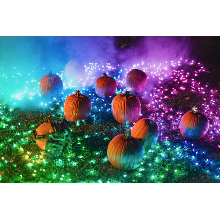 Twinkly - LED RGBW Ściemnialny zewnętrzny łańcuch bożonarodzeniowy STRINGS 250xLED 23,5m IP44 Wi-Fi