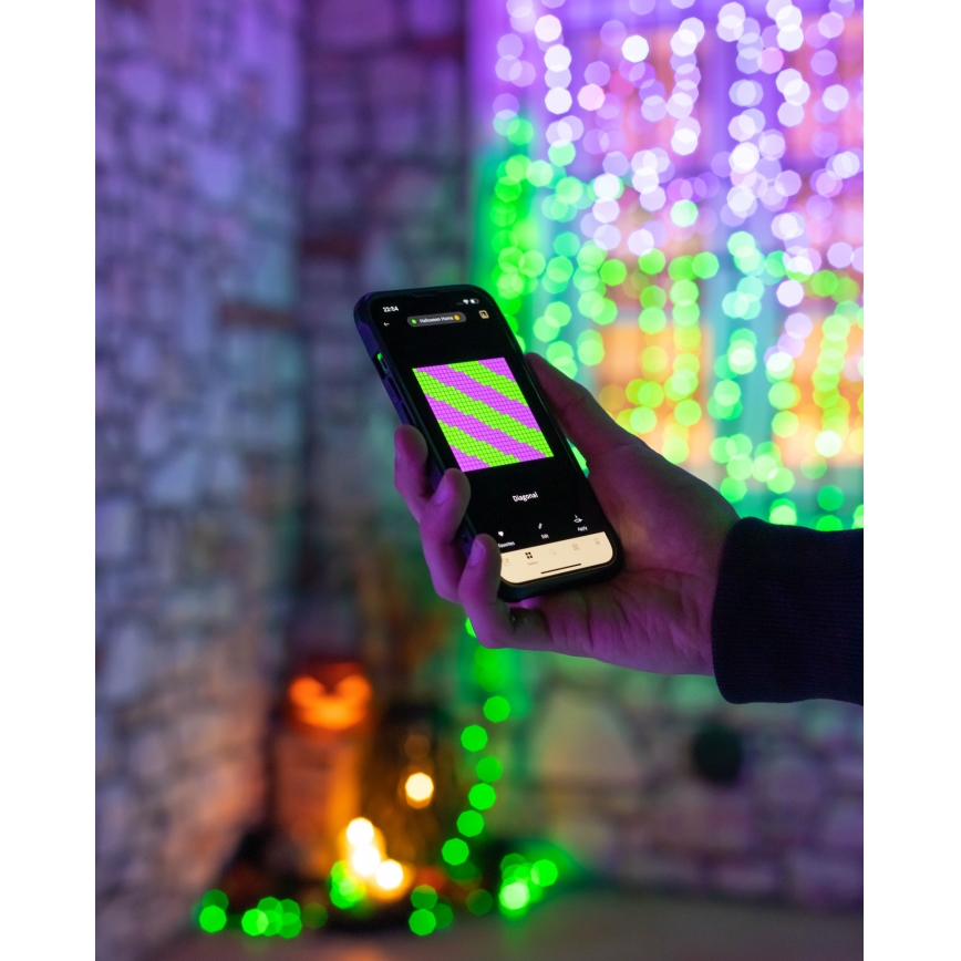 Twinkly - LED RGBW Ściemnialny zewnętrzny łańcuch bożonarodzeniowy STRINGS 250xLED 23,5m IP44 Wi-Fi