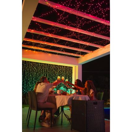 Twinkly - LED RGBW Ściemnialny zewnętrzny łańcuch bożonarodzeniowy STRINGS 250xLED 23,5m IP44 Wi-Fi