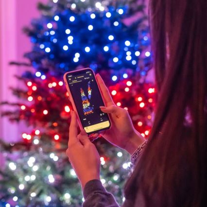 Twinkly - LED RGBW Ściemnialny zewnętrzny łańcuch bożonarodzeniowy STRINGS 250xLED 23,5m IP44 Wi-Fi