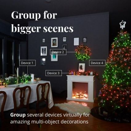 Twinkly - LED RGBW Ściemnialny zewnętrzny łańcuch bożonarodzeniowy STRINGS 250xLED 23,5m IP44 Wi-Fi
