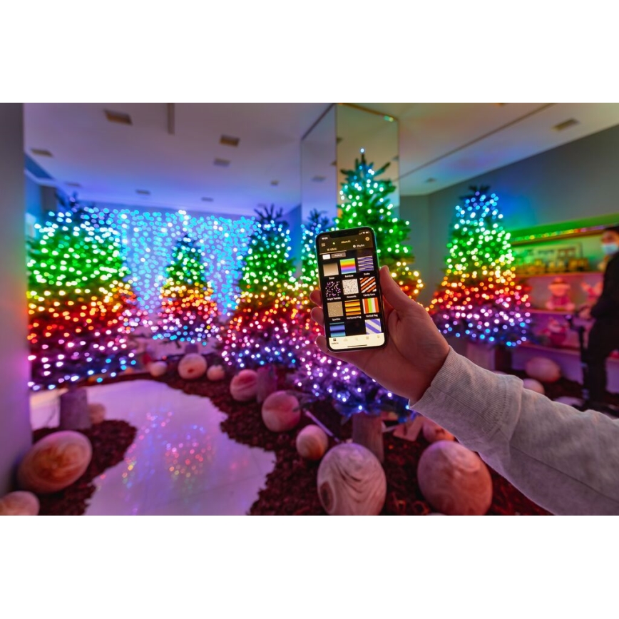 Twinkly - LED RGB Ściemnialny zewnętrzny łańcuch bożonarodzeniowy STRINGS 250xLED 23,5m IP44 Wi-Fi