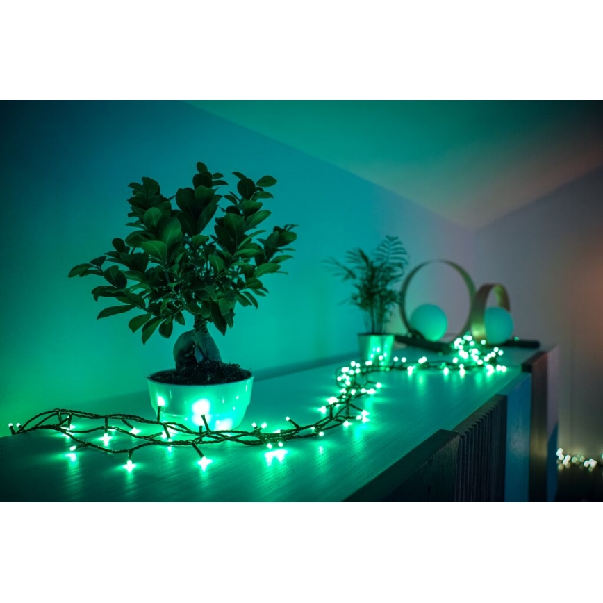 Twinkly - LED RGB Ściemnialny zewnętrzny łańcuch bożonarodzeniowy STRINGS 250xLED 23,5m IP44 Wi-Fi
