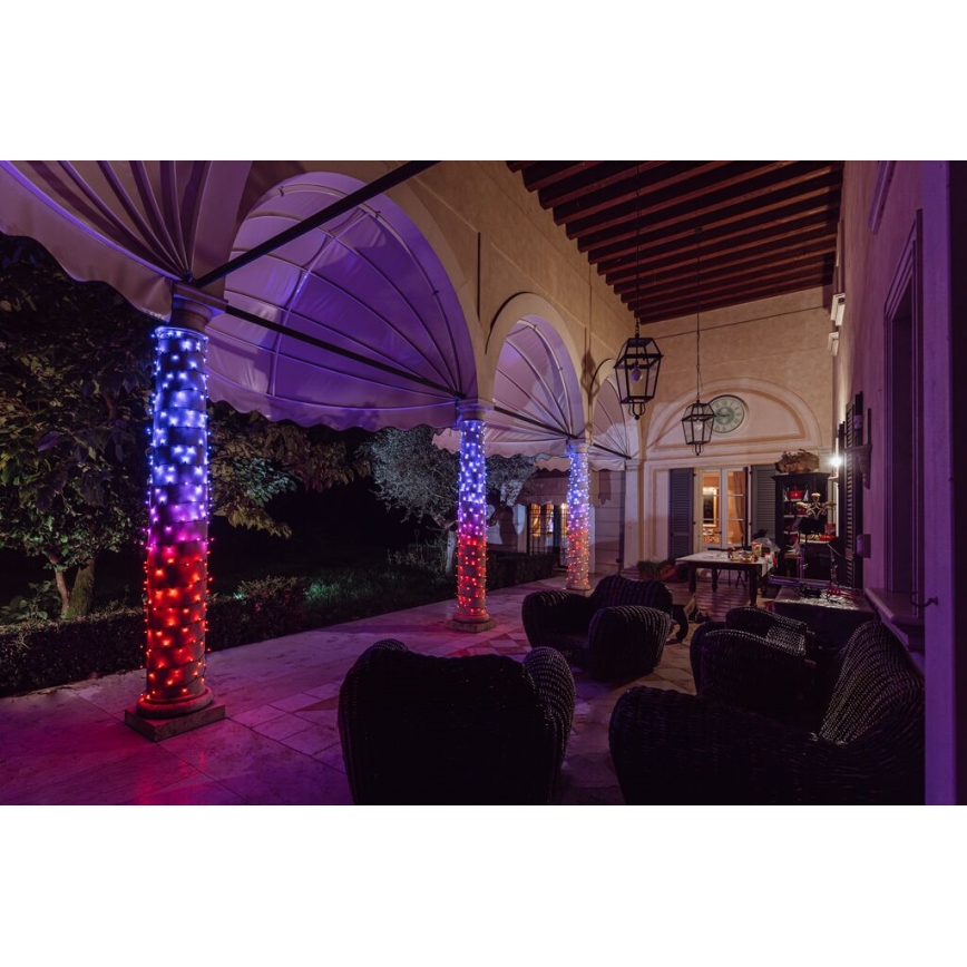 Twinkly - LED RGB Ściemnialny zewnętrzny łańcuch bożonarodzeniowy STRINGS 250xLED 23,5m IP44 Wi-Fi