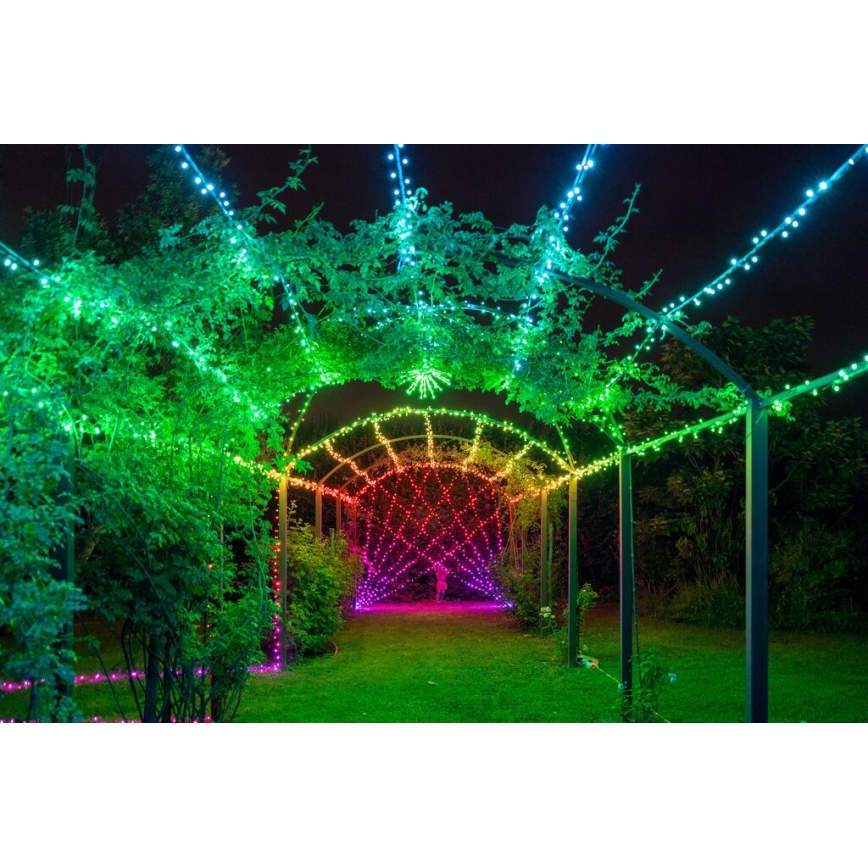 Twinkly - ściemnialna zewnętrzna girlanda LED RGB STRINGS, 250 diod LED, 23,5 m, IP44, Wi‑Fi