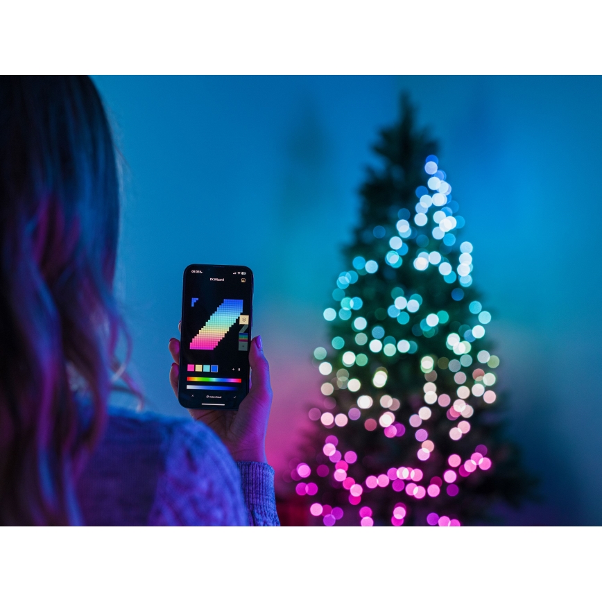 Twinkly - LED RGB Ściemnialny zewnętrzny Łańcuch świąteczny STRINGS 750xLED 63,5m IP44 Wi-Fi