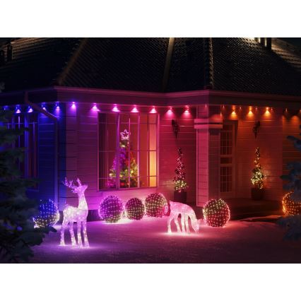 Twinkly - LED RGB Ściemnialny zewnętrzny Łańcuch świąteczny STRINGS 750xLED 63,5m IP44 Wi-Fi