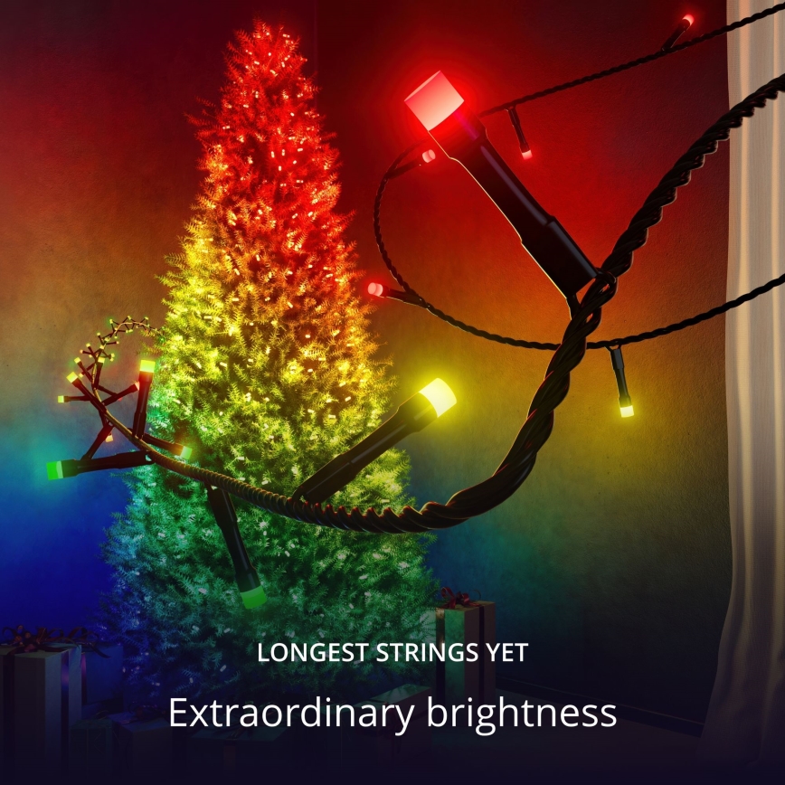 Twinkly - LED RGB Ściemnialny zewnętrzny Łańcuch świąteczny STRINGS 750xLED 63,5m IP44 Wi-Fi