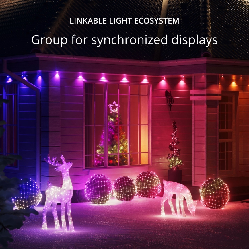Twinkly - LED RGB Ściemnialny zewnętrzny Łańcuch świąteczny STRINGS 750xLED 63,5m IP44 Wi-Fi