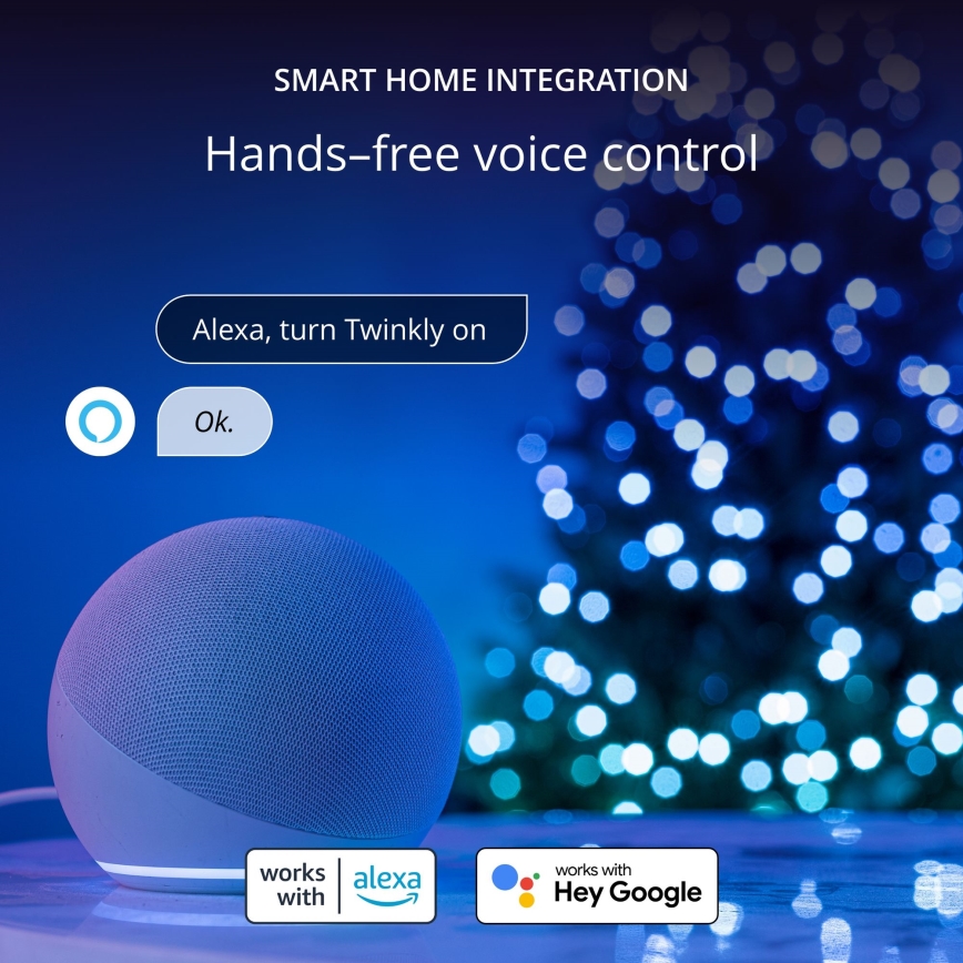 Twinkly - LED RGB Ściemnialna vánoční Gwiazda TREE TOPPER 76xLED USB Wi-Fi