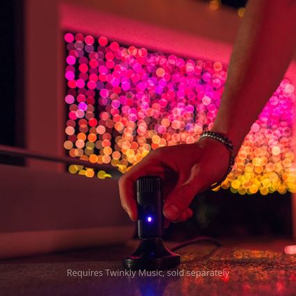 Twinkly - Zewnętrzny świąteczny kurtynowy ściemnialny LED RGBW 400xLED 6 m IP44 Wi-Fi