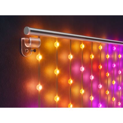Twinkly - LED RGB Ściemnialna świąteczna zasłona MATRIX 480xLED 1x1 m Wi-Fi
