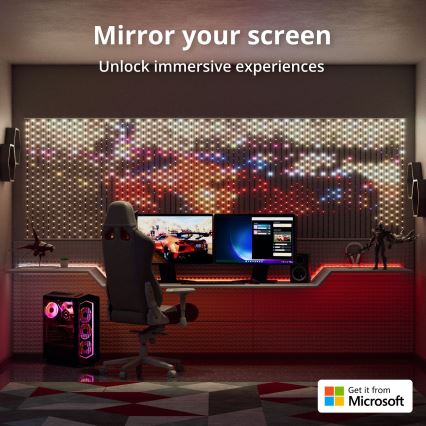 Twinkly - LED RGB Ściemnialna świąteczna zasłona MATRIX 480xLED 1x1 m Wi-Fi