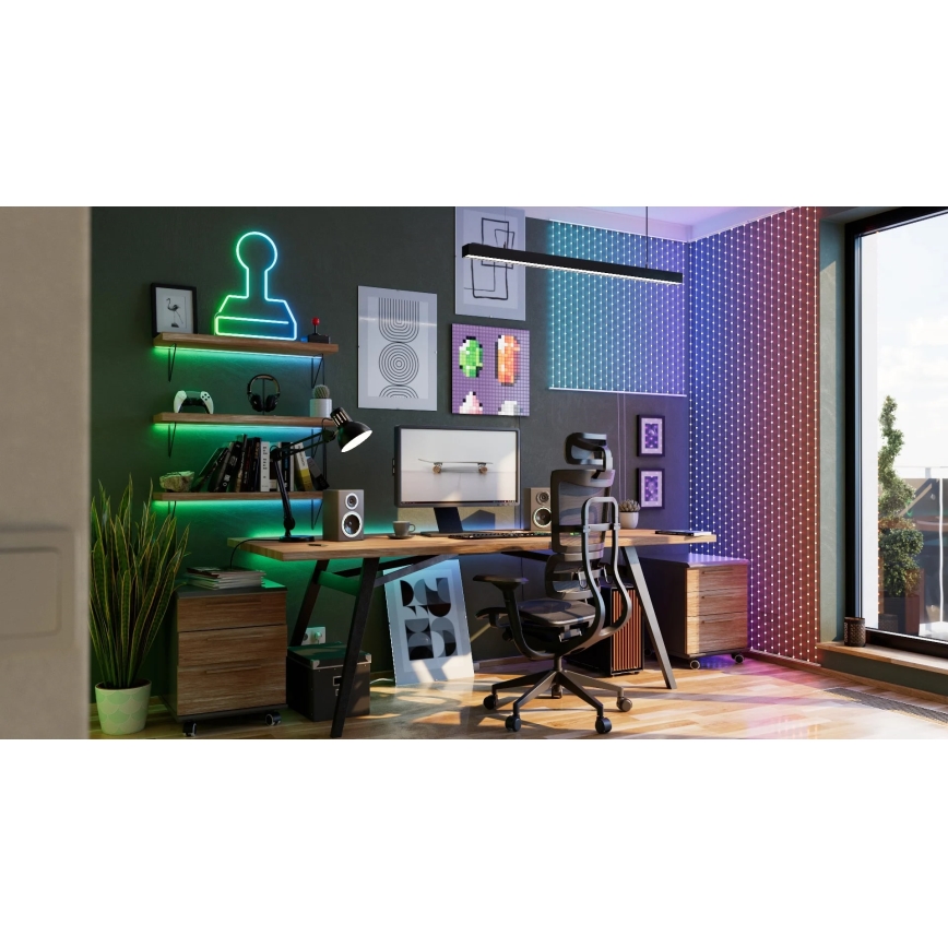 Twinkly - LED RGB Ściemnialna zasłona bożonarodzeniowa MATRIX 500xLED 0,5x2,4 m Wi-Fi