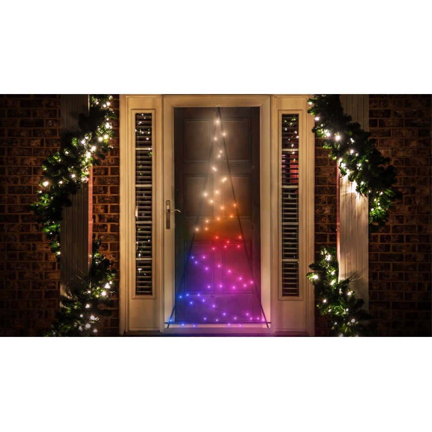 Twinkly - LED RGBW Ściemnialna zewnętrzna choinka bożonarodzeniowa LIGHT TREE 70xLED IP44 Wi-Fi
