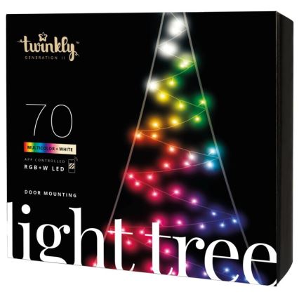 Twinkly - LED RGBW Ściemnialna zewnętrzna choinka bożonarodzeniowa LIGHT TREE 70xLED IP44 Wi-Fi