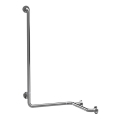 Uchwyt do prysznica 66x118 cm stal nierdzewna/srebrny