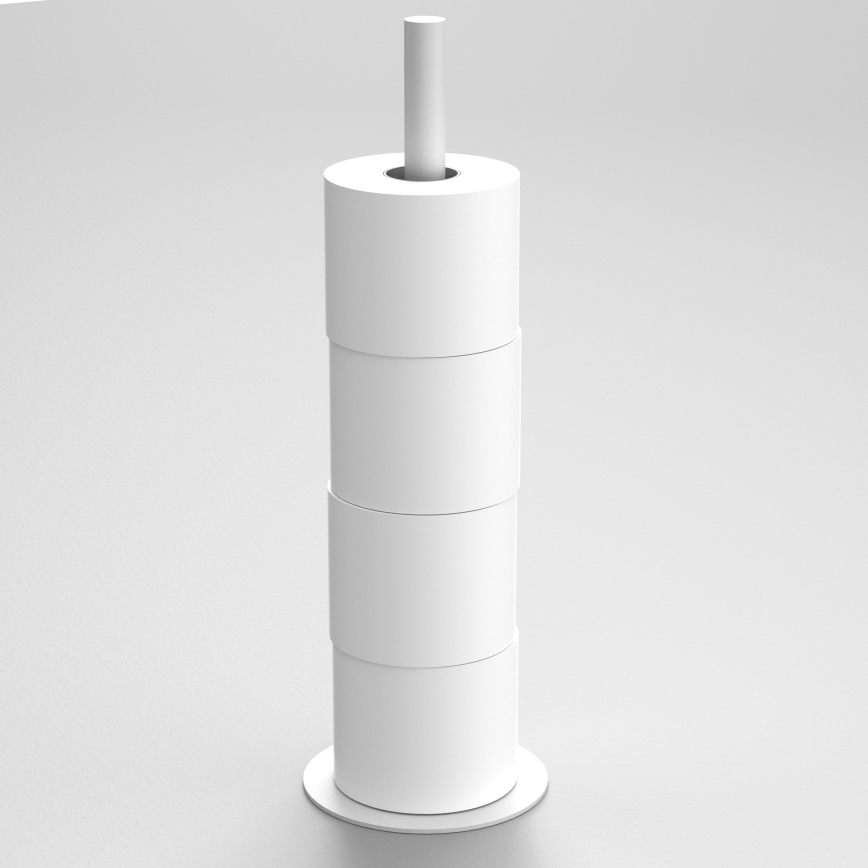 Uchwyt na papier toaletowy 51 cm białe