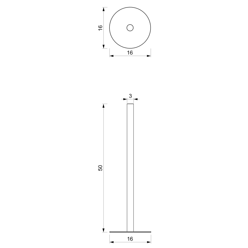 Uchwyt na papier toaletowy 51 cm czarne