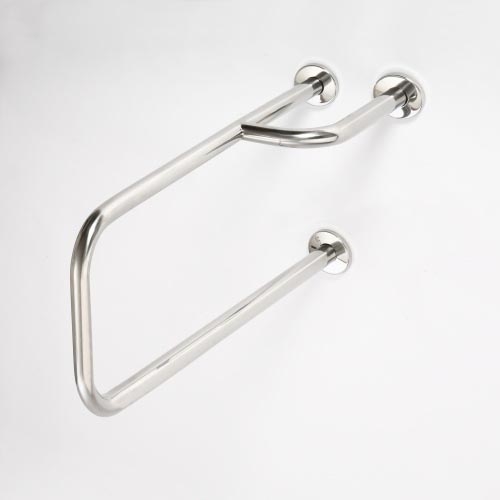 Uchwyt podpierający 23,5x38 cm stal nierdzewna/srebrny