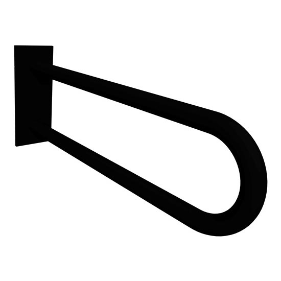 Uchwyt wspierający 10x25 cm czarny