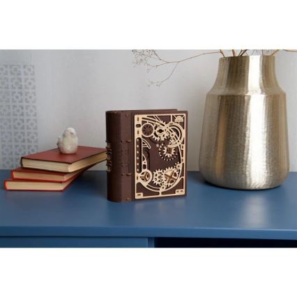 Ugears - 3D drewniane mechaniczne puzzle Księga tajemnic