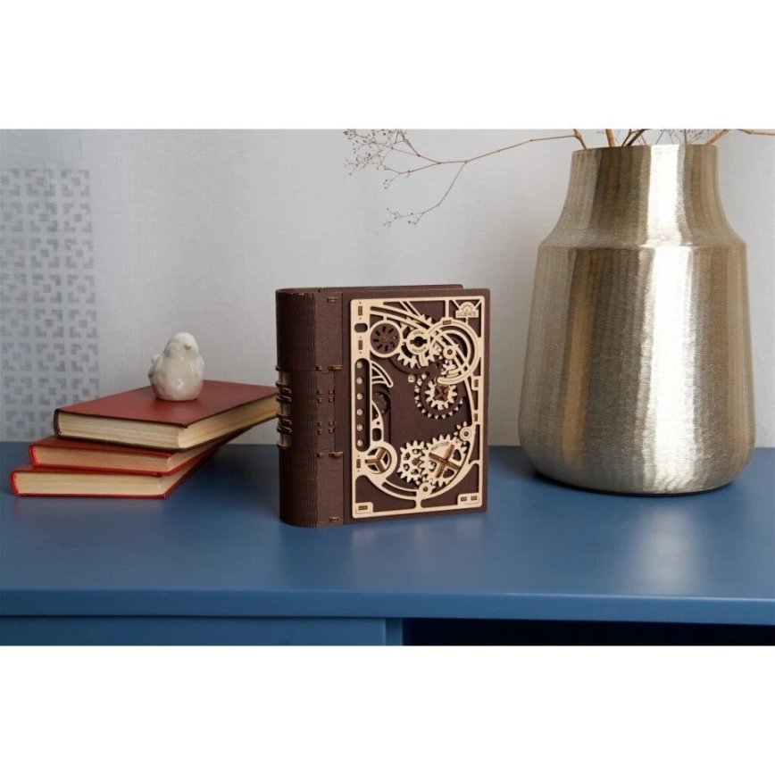 Ugears - 3D drewniane mechaniczne puzzle Księga tajemnic