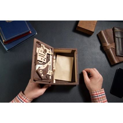 Ugears - 3D drewniane mechaniczne puzzle Księga tajemnic