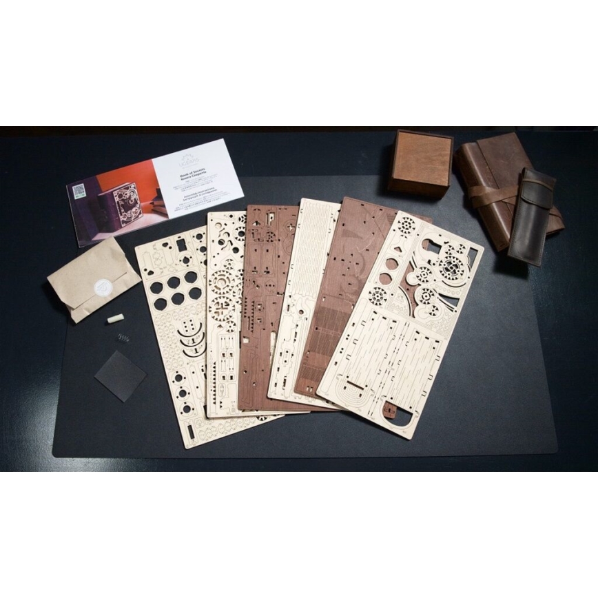 Ugears - 3D drewniane mechaniczne puzzle Księga tajemnic