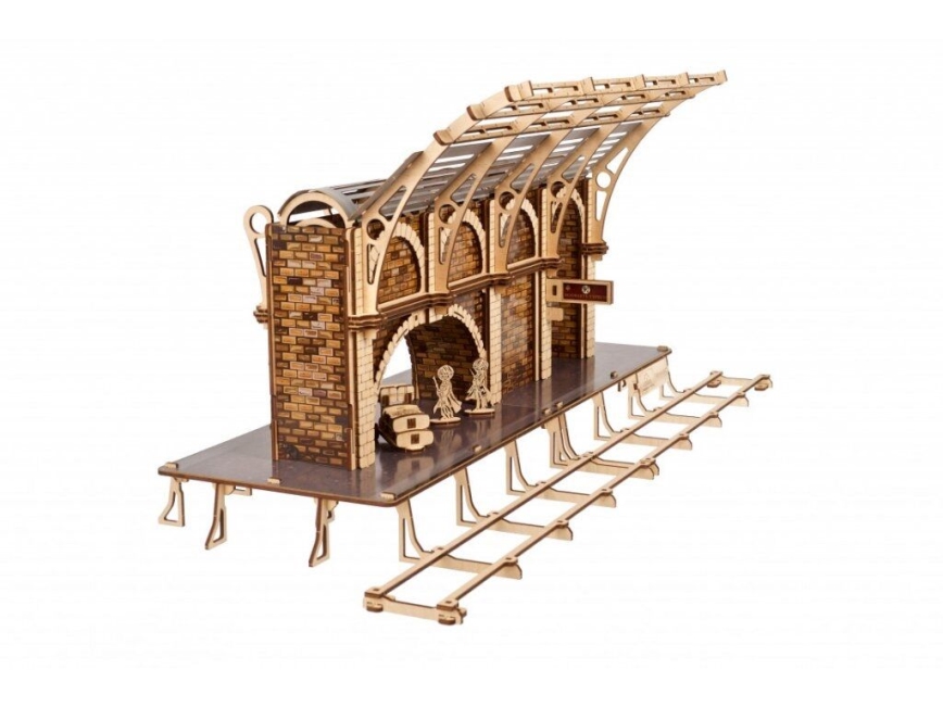 Ugears - 3D drewniane puzzle mechaniczne Harry Potter peron kolejowy