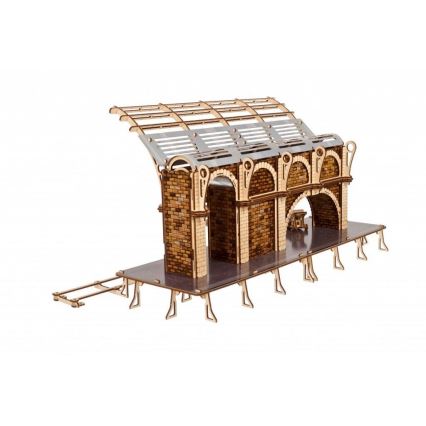 Ugears - 3D drewniane puzzle mechaniczne Harry Potter peron kolejowy
