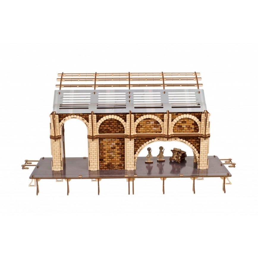 Ugears - 3D drewniane puzzle mechaniczne Harry Potter peron kolejowy
