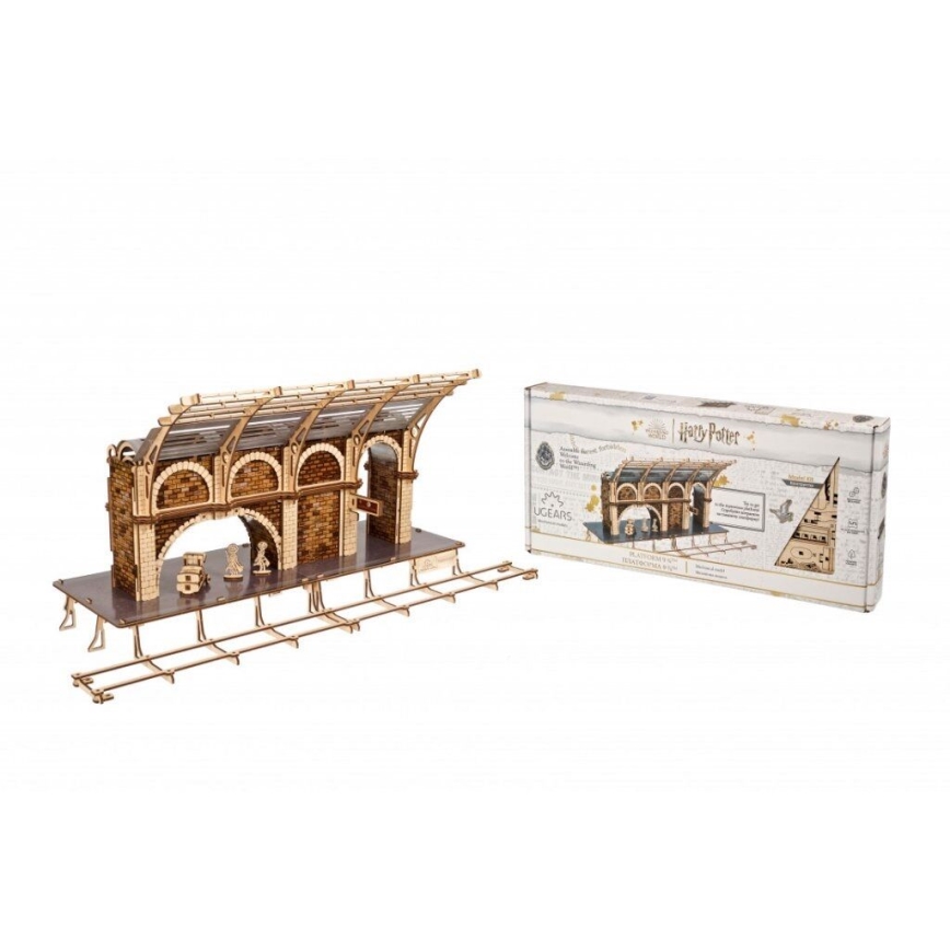 Ugears - 3D drewniane puzzle mechaniczne Harry Potter peron kolejowy